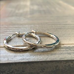 Silver Hoop Earrings